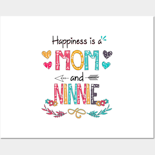 Happiness Is A Mom And Ninnie Wildflower Happy Mother's Day Posters and Art